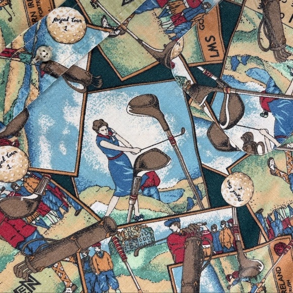 Boston Prepatory Company Shirt Men’s L Female Golfer Collared USA Made Vtg Rare - Picture 6 of 13